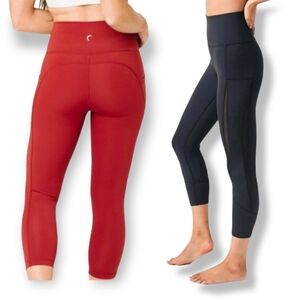 Bundle of 2 Zyia active cropped leggings size 6-8